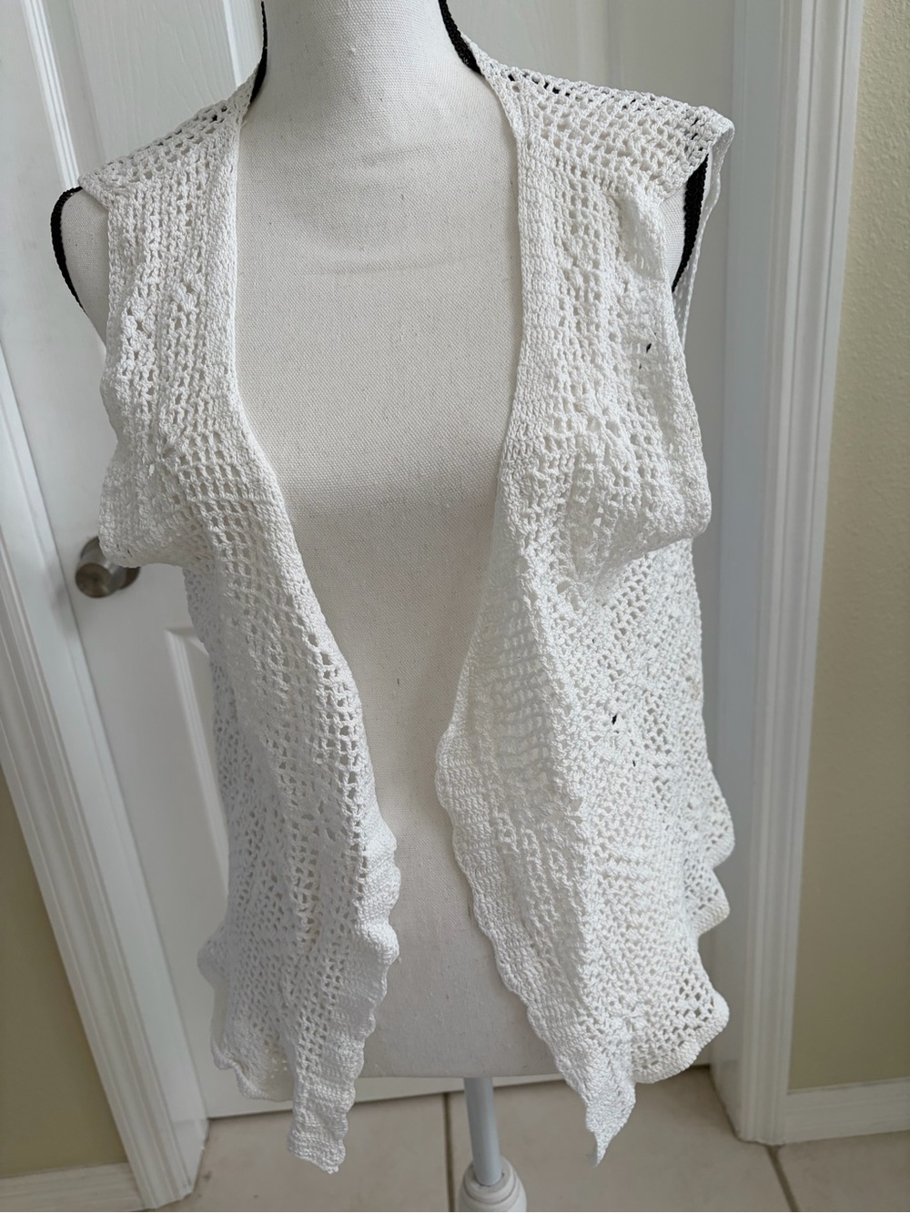 Vintage crocheted vest